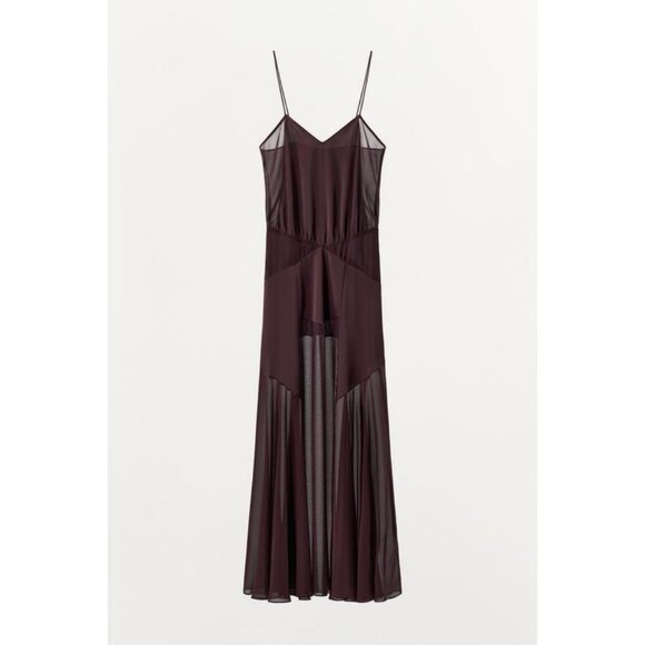 ZARA LONG COMBINED DRESS - Picture 4 of 6